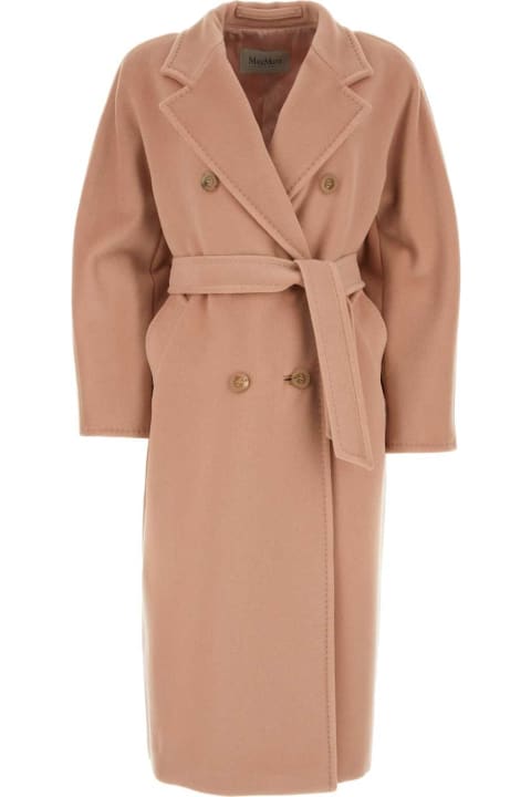 Clothing for Women Max Mara Powder Pink Wool Blend Madame Coat