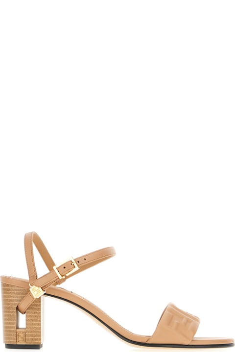 Fendi Sandals for Women Fendi Biscuit Fabric Delfina Sandals
