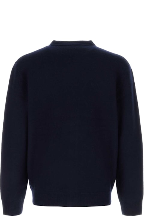 A.P.C. Sweaters for Men A.P.C. Navy Blue Wool Cardigan