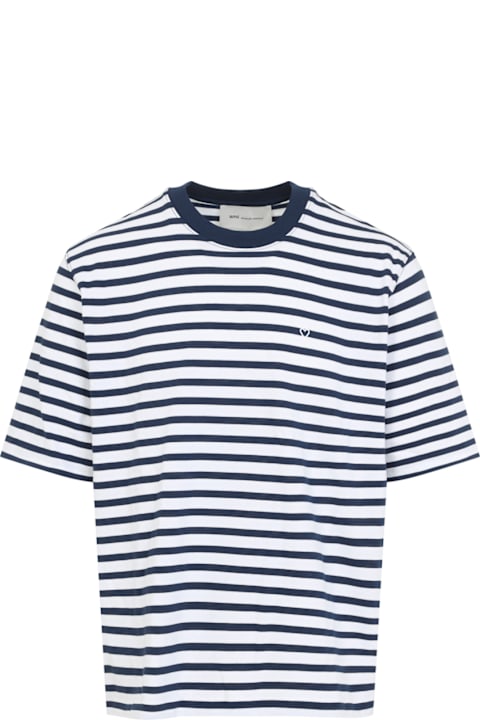 Ami Alexandre Mattiussi for Kids Ami Alexandre Mattiussi Mariniere Boxy Fit T-shirt