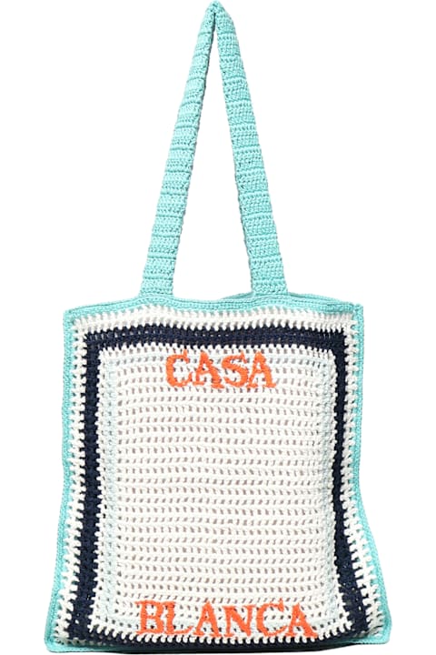 Casablanca for Men Casablanca Atlantis Crochet Tote Bag