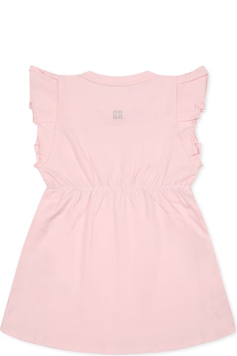 أدوات منزلية Givenchy Pink Dress For Baby Girl With Logo