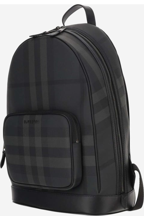 メンズ バックパック Burberry Rocco Backpack With Check Pattern