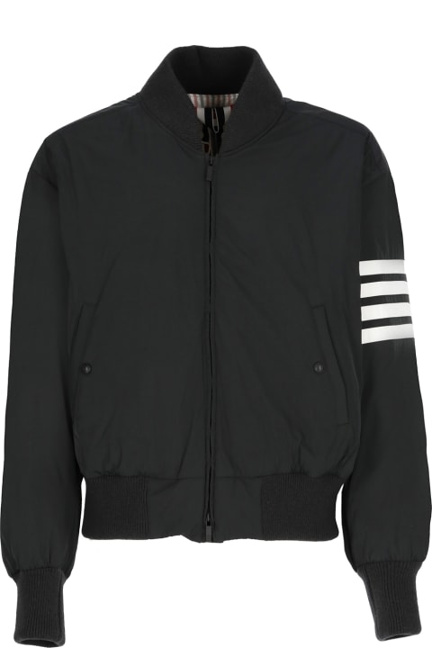 Thom Browne Coats & Jackets for Women Thom Browne '4bar Down Fill Oversized' Bomber Jacket