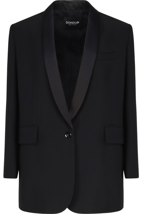 Fashion for Women Dondup Single-breasted Blazer In Wool Blend