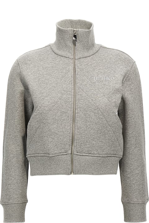 ジャケット THE ATTICO SS25 Logo sweatshirt (250WCF00022 183) The Attico Logo Sweatshirt | italist