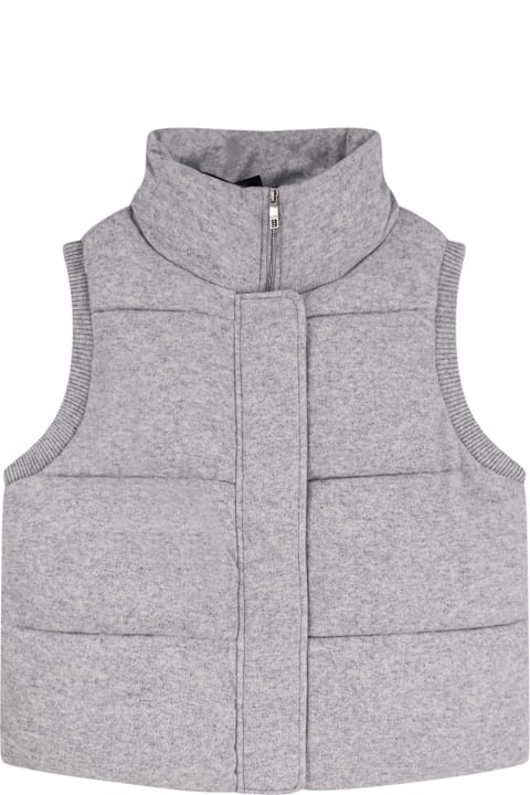 Hugo Boss for Kids Hugo Boss Focrina Virgin Wool And Cashmere Sleeveless Jacket