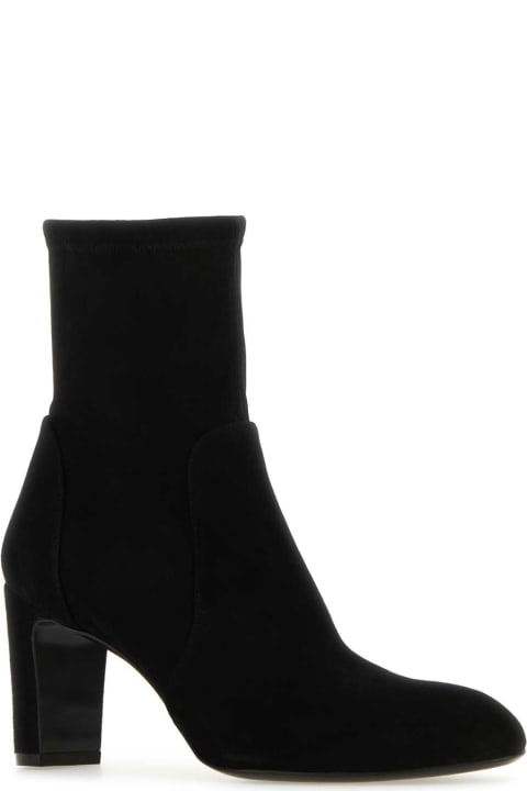 Fashion for Women Stuart Weitzman Black Suede Vida Ankle Boots