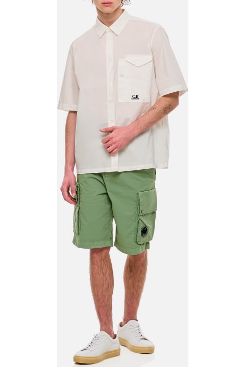Pants for Men C.P. Company Twill Stretch Cargo Shorts