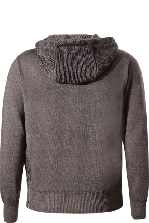 Hooded Knit Sweatshirt