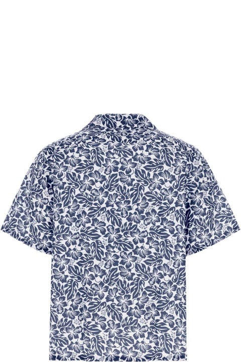 Prada Clothing for Men Prada Printed Poplin Shirt