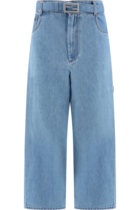 Fendi Clothing for Women Fendi Baguette Denim Jeans
