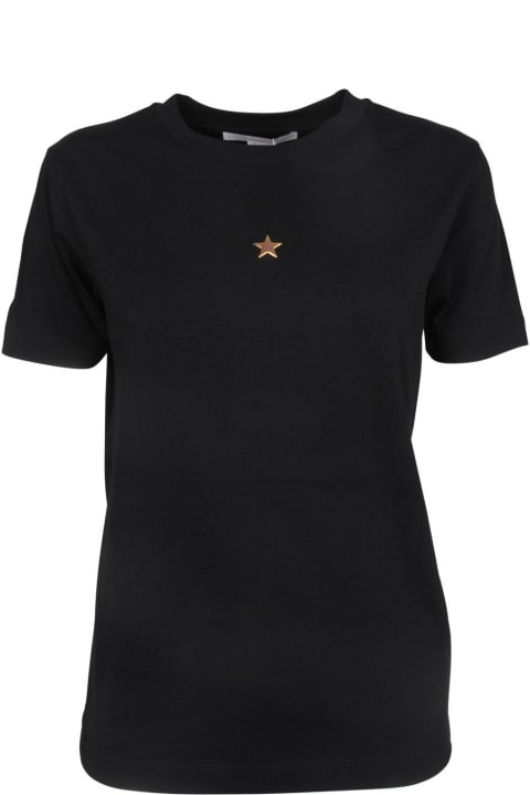 Stella McCartney Topwear for Women Stella McCartney Star Embellished Straight Hem T-shirt