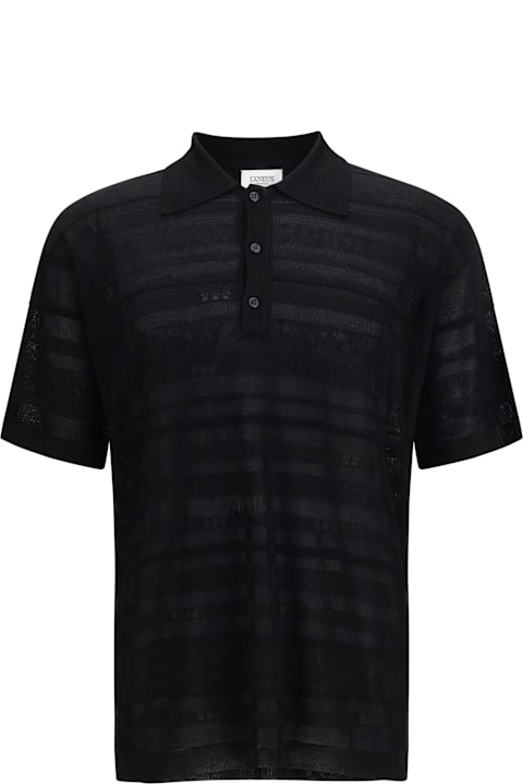 Laneus لـ Women Laneus Lightweight Jacquard Polo