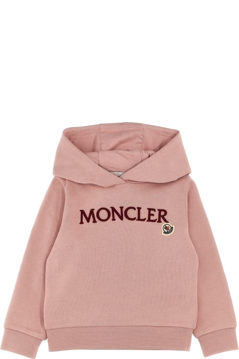 Moncler Sweaters & Sweatshirts for Girls Moncler Logo Embroidery Hoodie