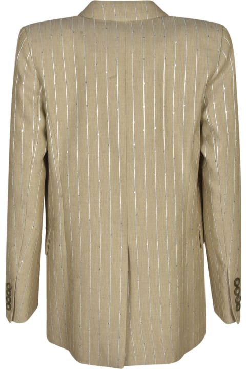Ermanno Firenze Coats & Jackets for Women Ermanno Firenze Double-breasted Stripe Dinner Jacket