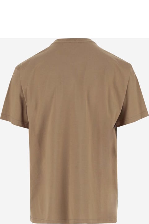 Clothing Sale for Men Burberry Cotton T-shirt With Logo