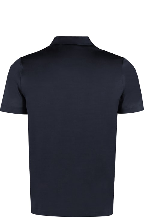 Canali Topwear for Men Canali Short Sleeve Cotton Polo Shirt