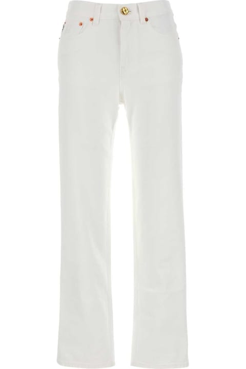 Blazé Milano Clothing for Women Blazé Milano White Denim Clapotis Jeans