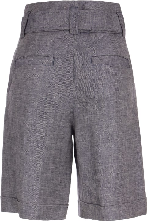 Peserico Pants & Shorts for Women Peserico High Waisted Linen Short