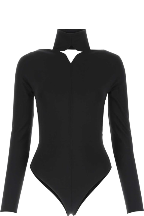 Underwear & Nightwear for Women Courrèges Black Stretch Viscose Blend Bodysuit