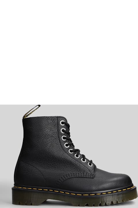 Dr. Martens 1460 Pascal Bex Combat Boots In Black Leather