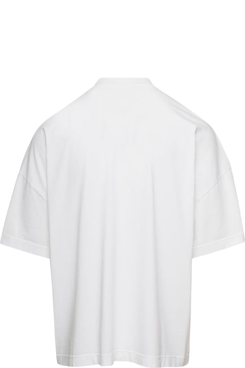 Bonsai for Men Bonsai Oversized White T-shirt With Logo Print In Cotton Man