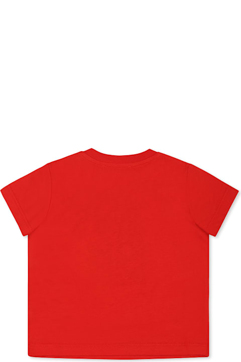 أدوات منزلية Moschino Red T-shirt For Babykids With Teddy Bear