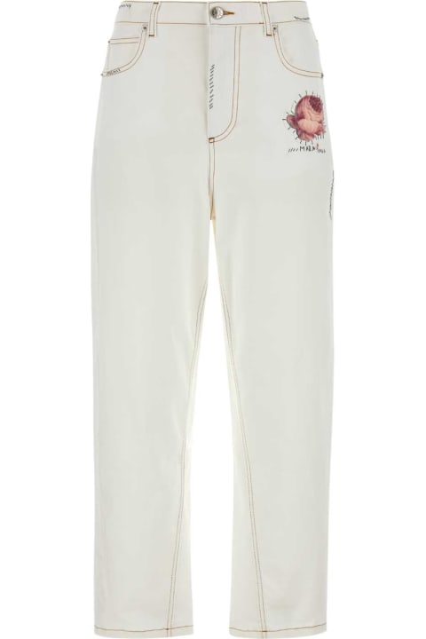 Marni Pants & Shorts for Women Marni White Stretch Denim Jeans