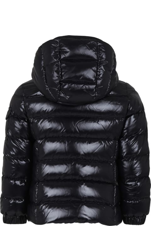 Homeware Moncler Black Bady Down Jacket For Girl With Logo