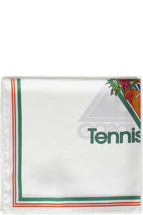 Casablanca Scarves & Wraps for Women Casablanca Tennis Club Icon Medium Scarf