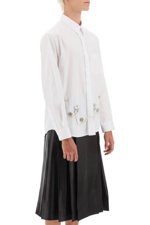 Classic Shirt With Beaded Embelishment