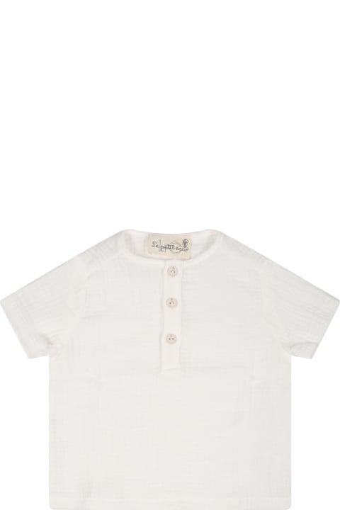 White T-shirt For Baby Boy