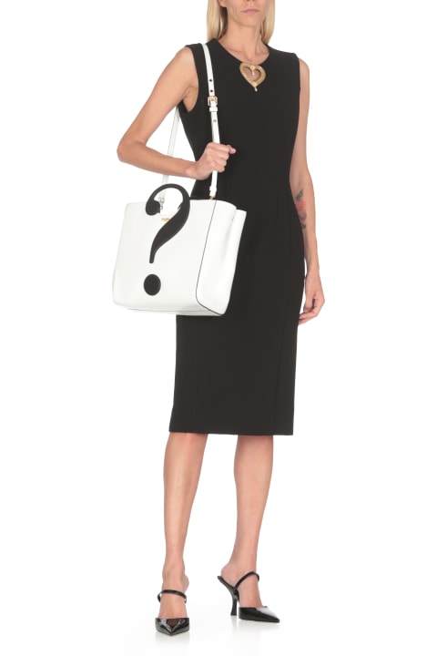 Moschino Women Moschino Question Mark Shopping Bag