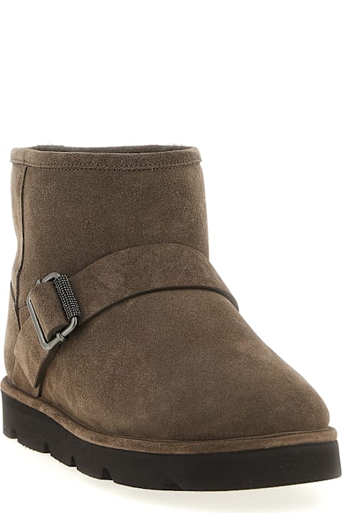 Boots Sale for Women Brunello Cucinelli Monile Ankle Boots