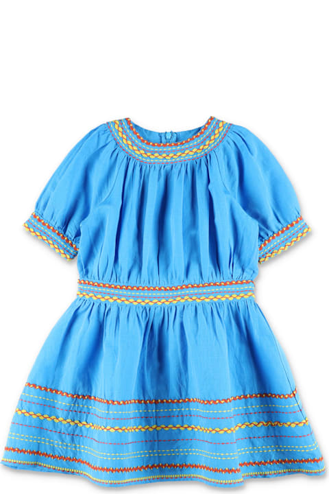 Fashion for Women Stella McCartney Kids Stella Mccartney Kids Embroidered Linen-cotton Dress