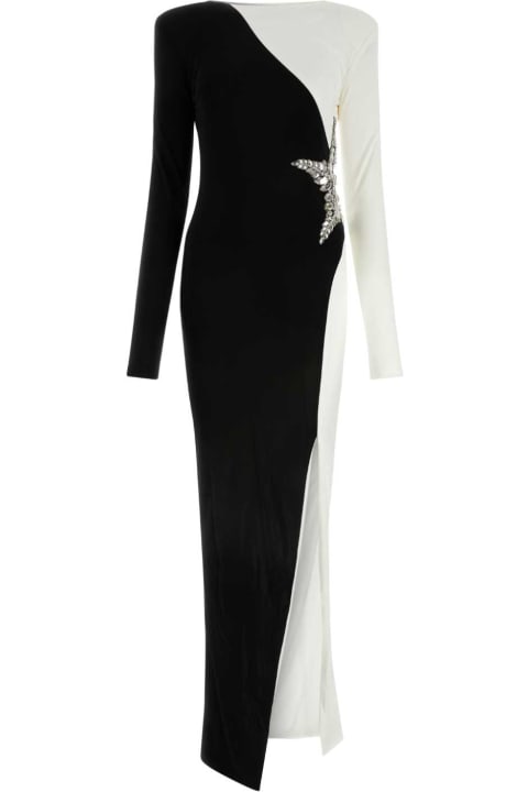 Balmain Dresses for Women Balmain Two-tone Viscose Long Dress