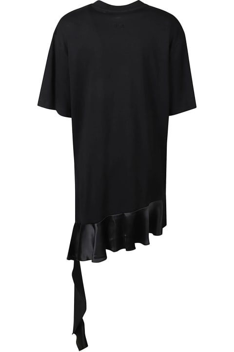 Fashion for Women MSGM Short-sleeved Asymmetric Mini T-shirt