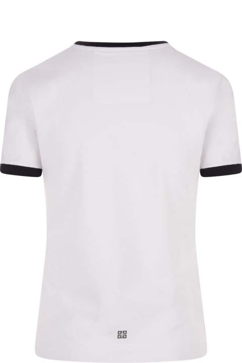 ウィメンズ新着アイテム Givenchy Givenchy Archetype Slim T-shirt In Black/white Cotton