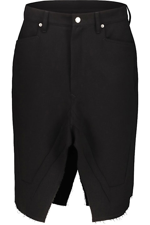 Homeware Rick Owens Slivered Wool Skirt