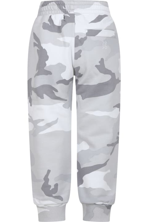 Givenchy for Boys Givenchy Gray Trousers For Kids With Camouflage Pattern