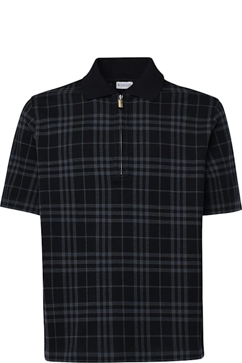 أدوات منزلية Burberry Stretch Cotton Blend Polo Shirt Check