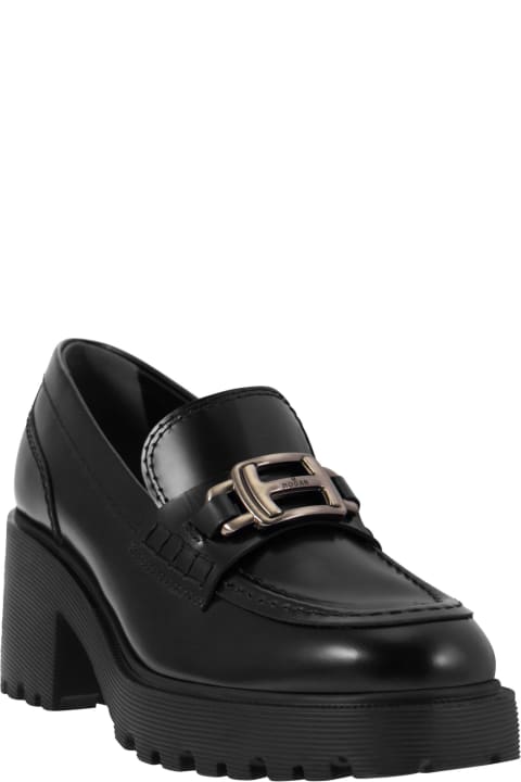 Hogan High-Heeled Shoes for Women Hogan H649 Heeled Loafers
