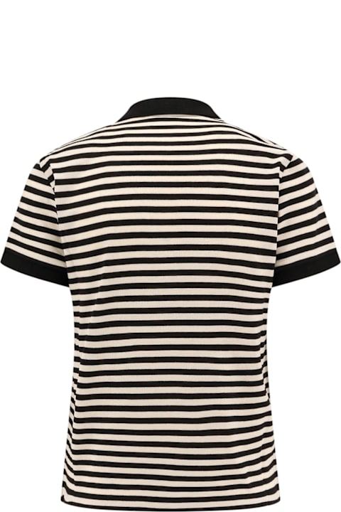 Moncler for Women Moncler Striped Cotton Polo Shirt
