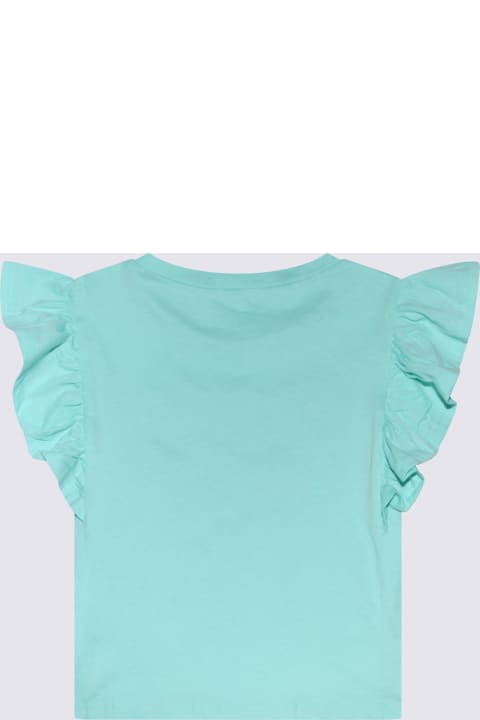Topwear for Girls Billieblush Green Cotton T-shirt