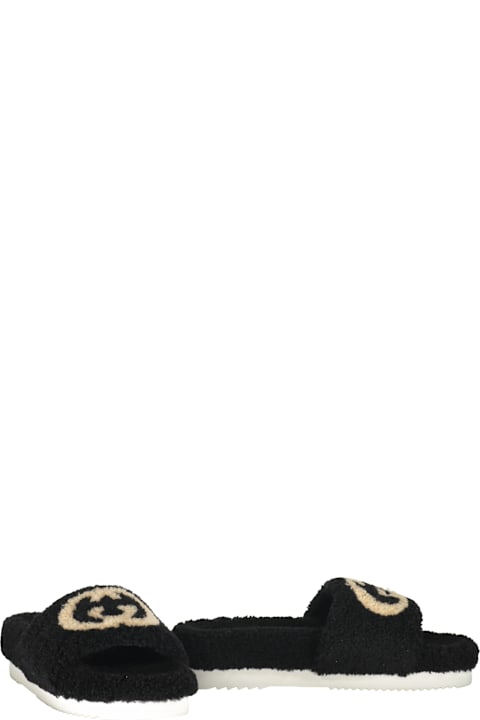 Gucci Black Comfortable Elegant Slides For Everyday Use