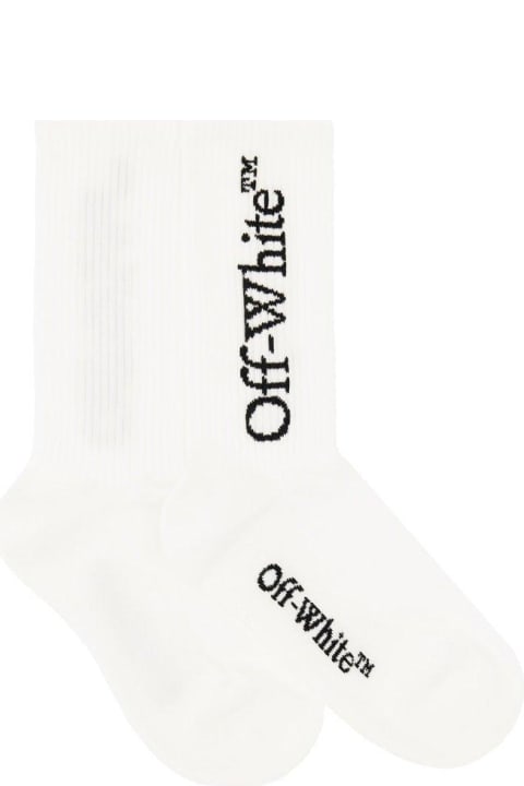 Off-White Underwear & Nightwear for Women Off-White Logo Intarsia Socks