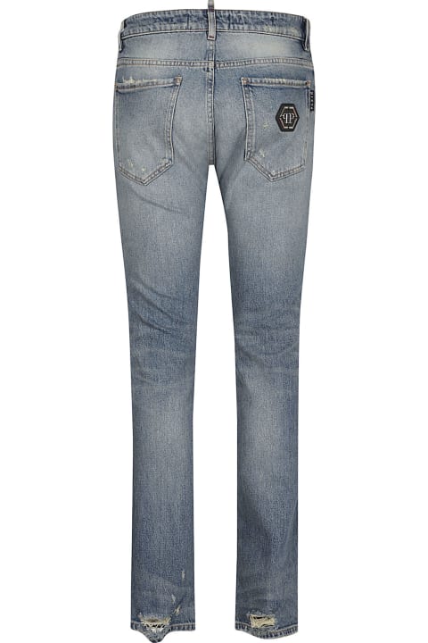 Philipp Plein Jeans for Men Philipp Plein Denim Trousers Skinny Fit