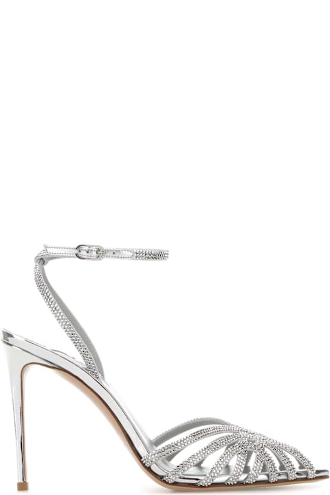 Le Silla Embellished Leather Embrace Sandals