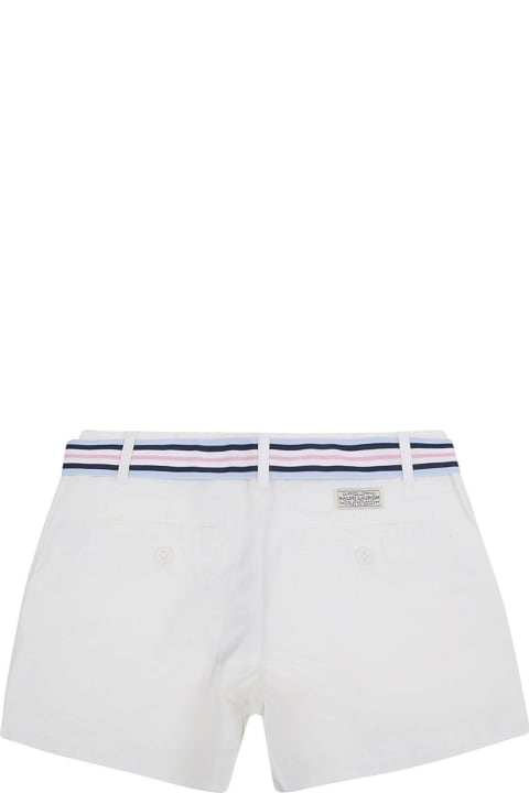 Sale for Kids Polo Ralph Lauren Logo Patch Belted Shorts